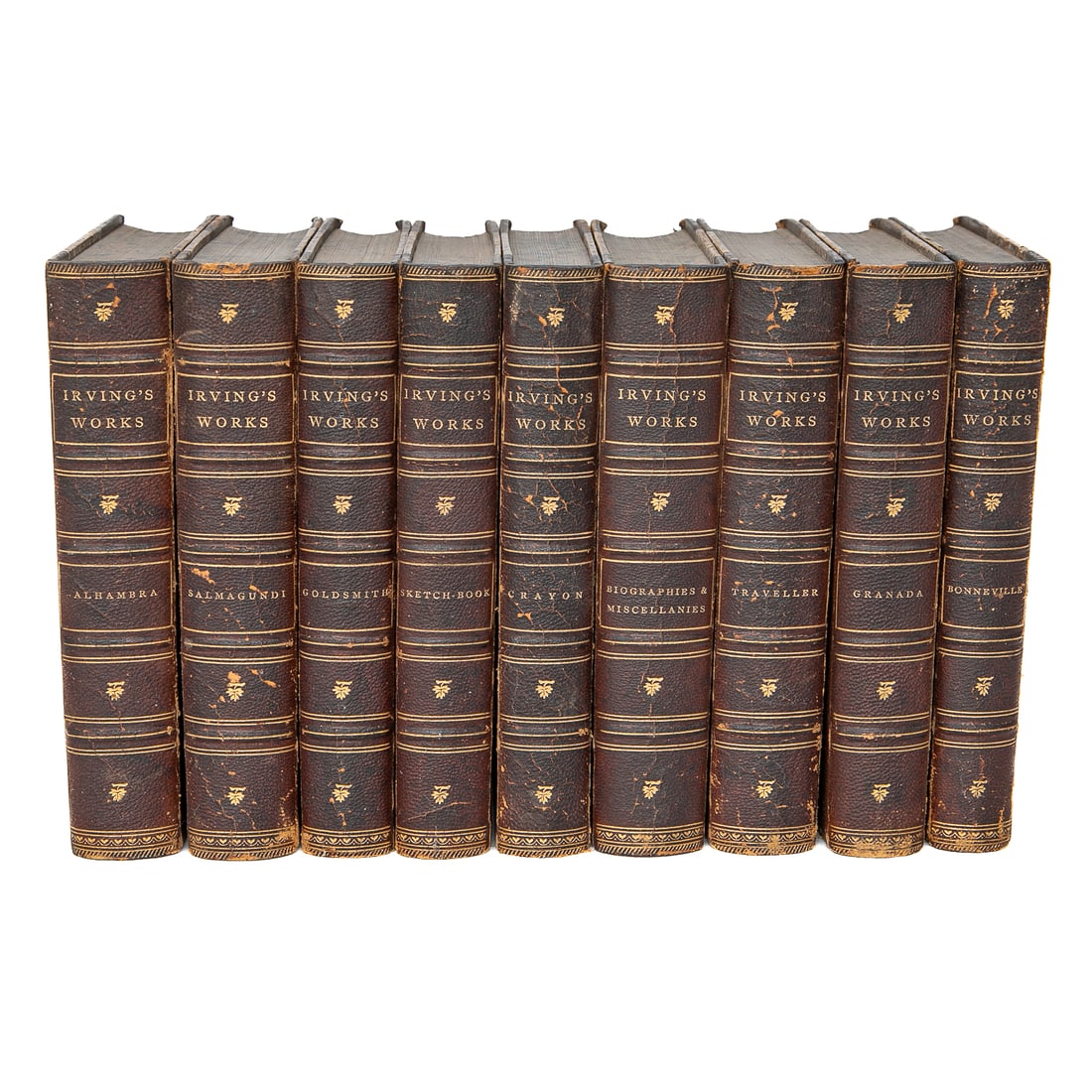 19th C. Nine Volume Set of The Works of Washington Irving by Washington Irving (1 of 9)