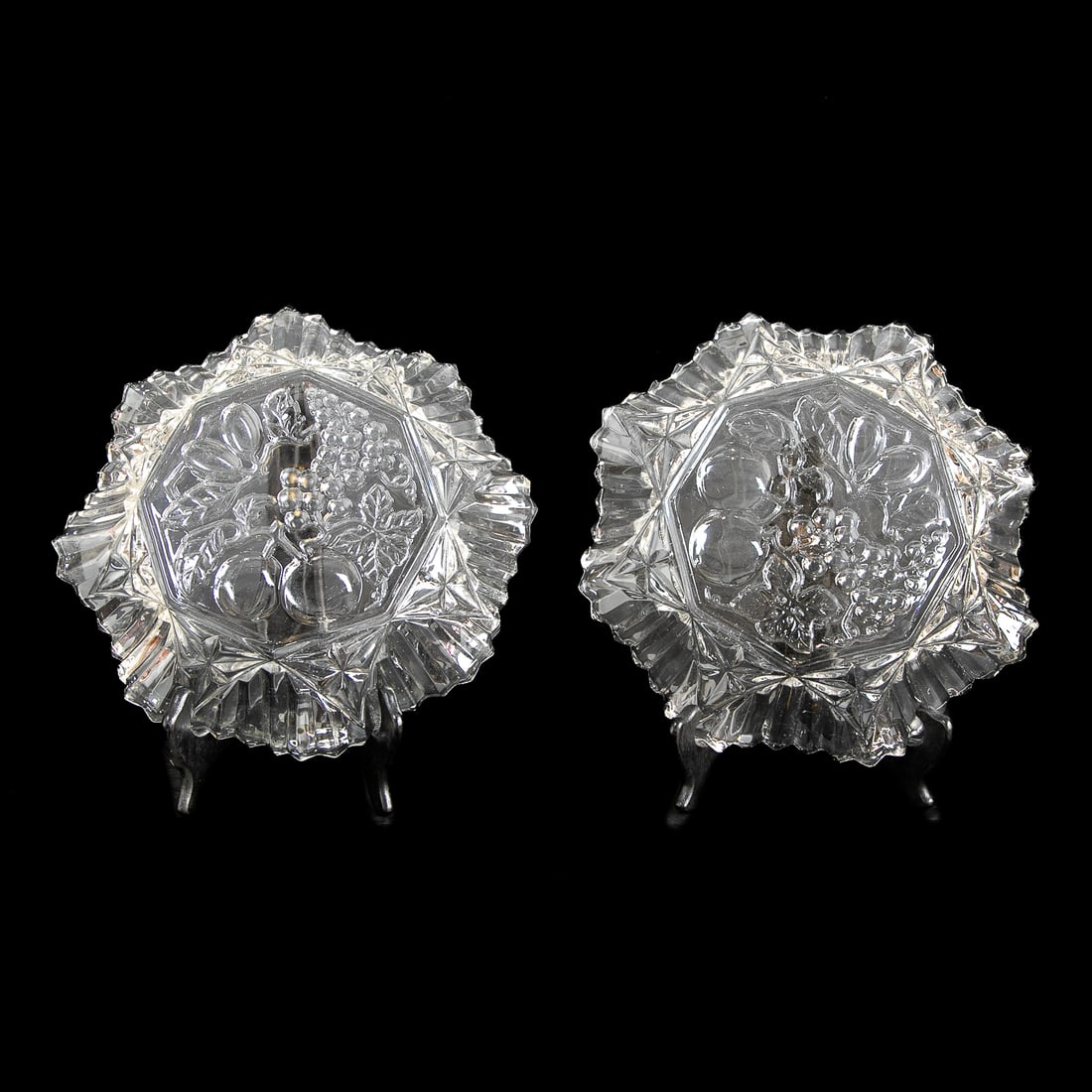 Glass Shaped Serving Dishes, Pair - 3