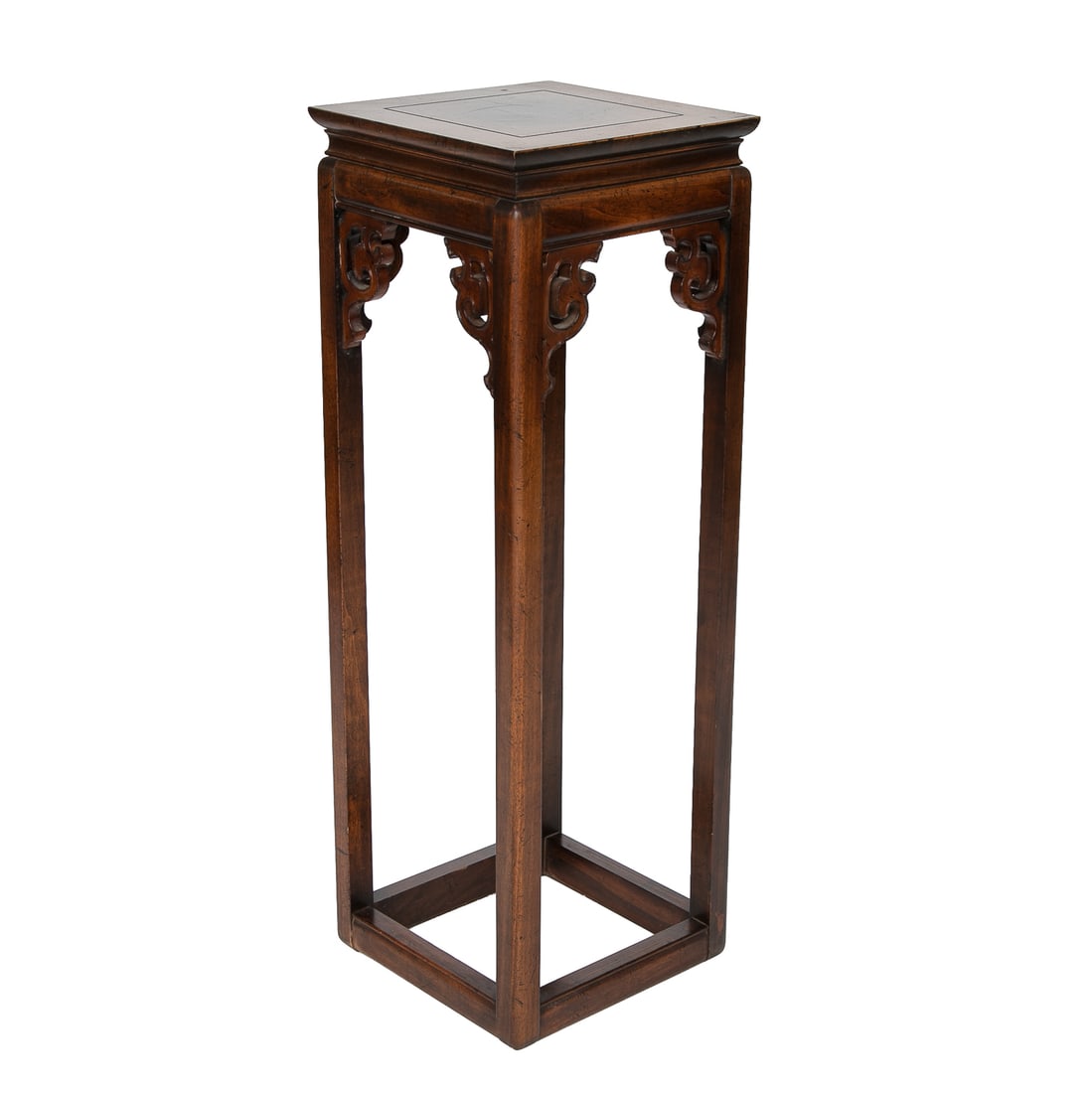 Vintage Chinese Chippendale Style Mahogany Pedestal (1 of 6)