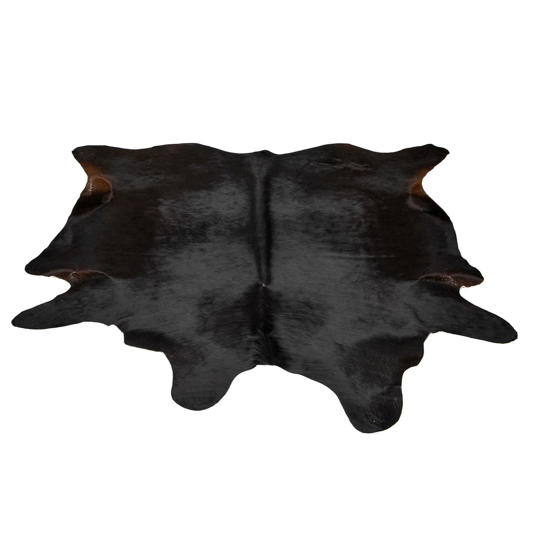 Vintage Black Cow Hide Rug (1 of 5)