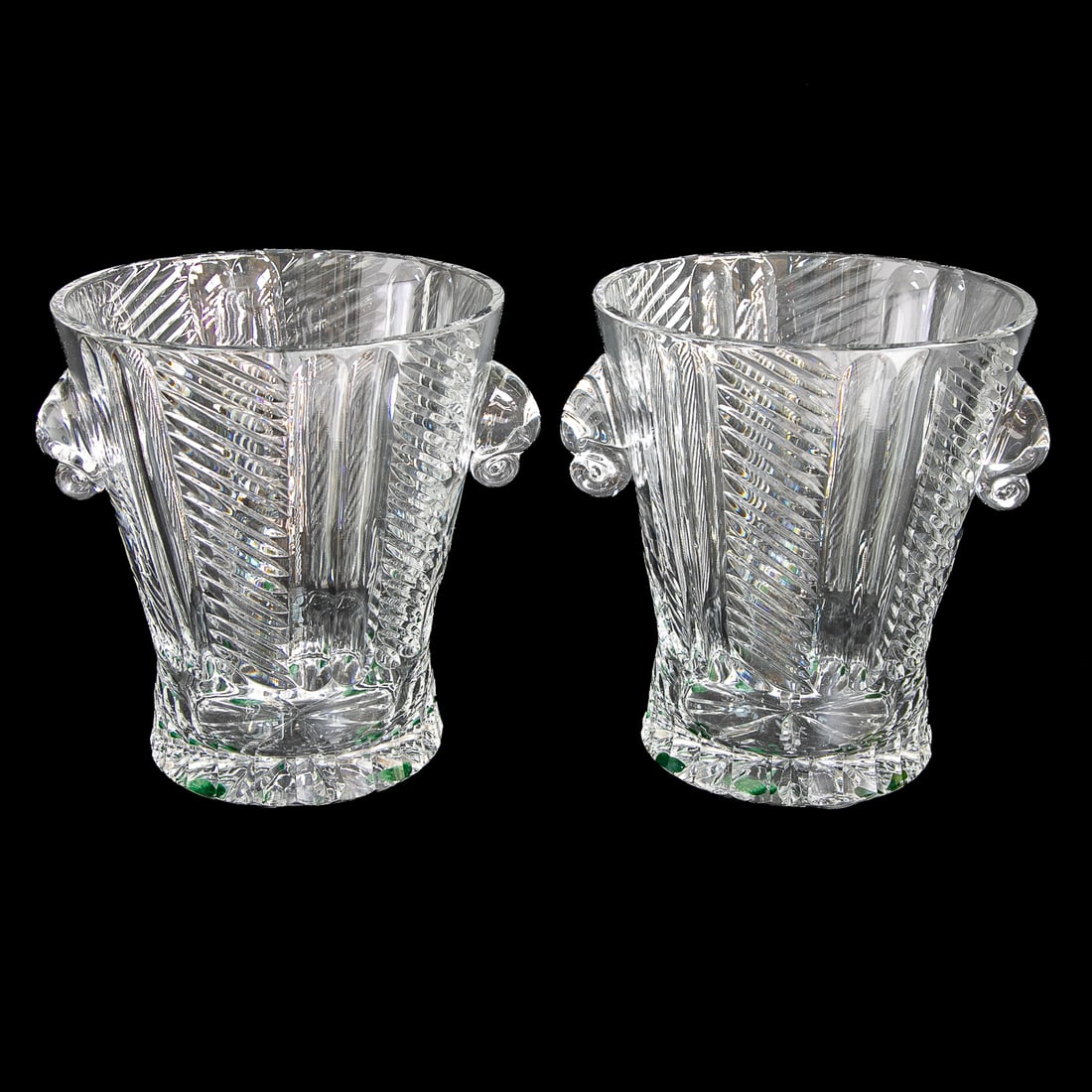 Vintage Glass Ice/Champagne Buckets, Pair (1 of 5)