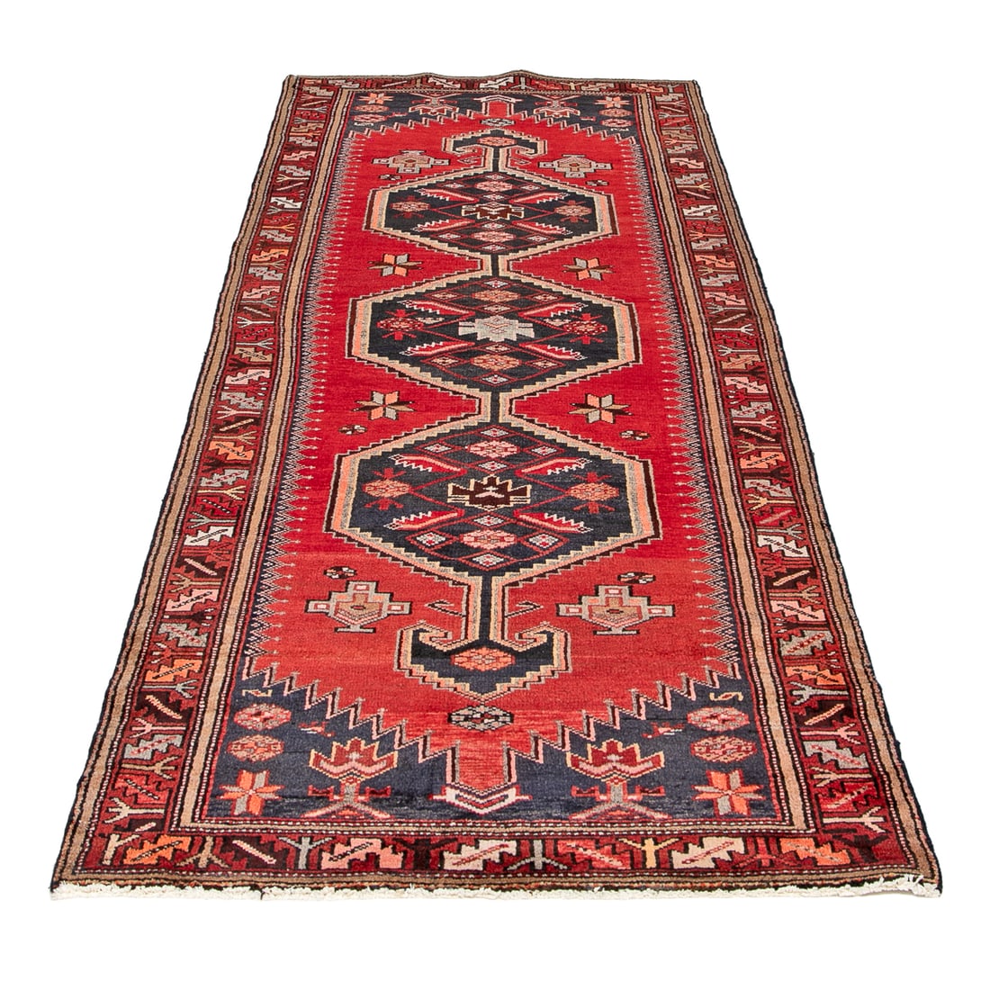 3'4" X 9'7" Zanjan Runner: 3'4" X 9'7" Zanjan Runner