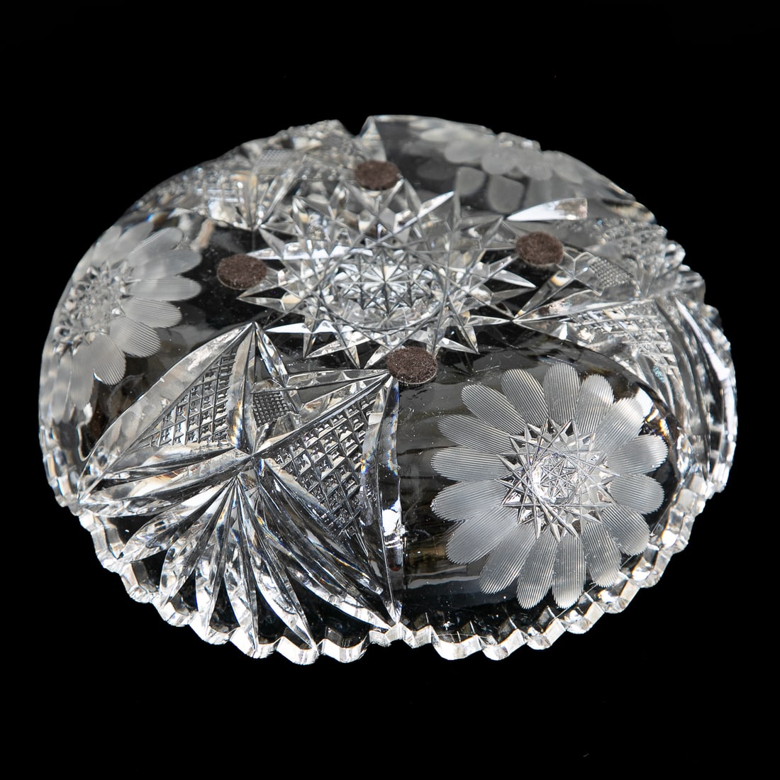 Cut Glass Table Top Items, Three Total - 5