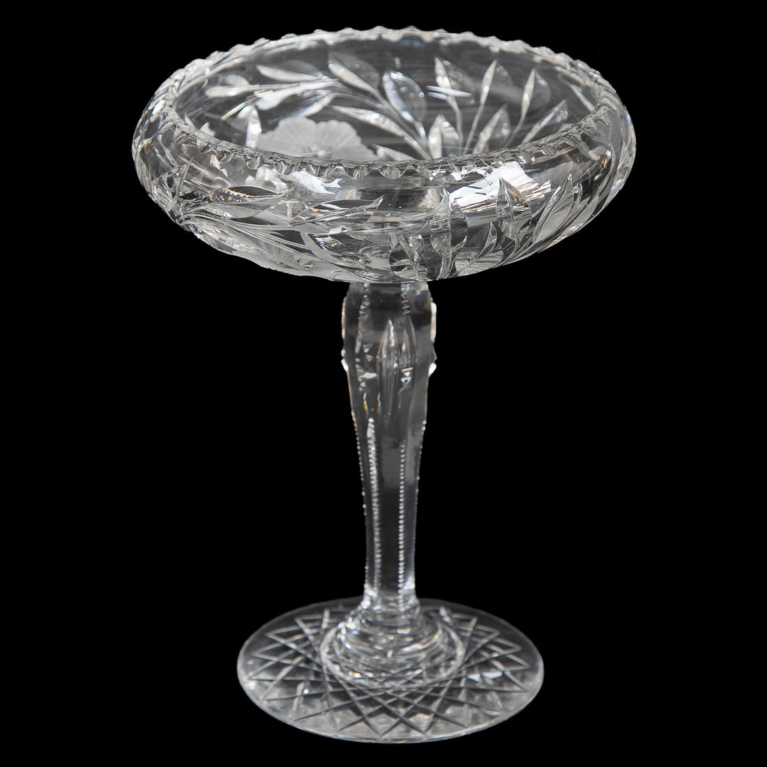 Cut Glass Table Top Items, Three Total - 6