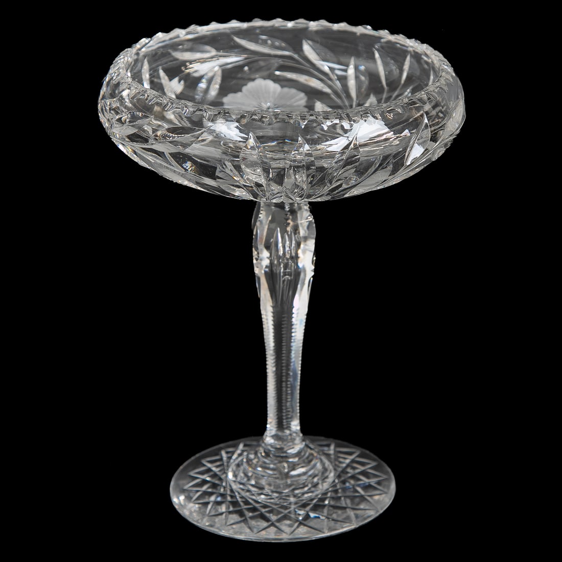 Cut Glass Table Top Items, Three Total - 7