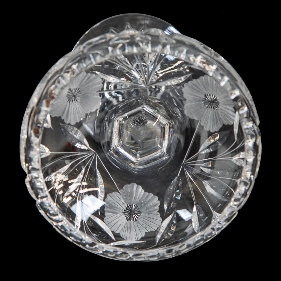Cut Glass Table Top Items, Three Total - 8