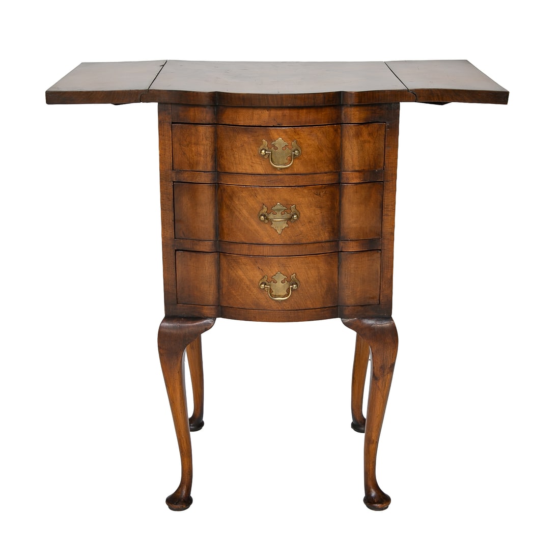 Late 19th C. Walnut and Burl Walnut Side Table (1 of 8)