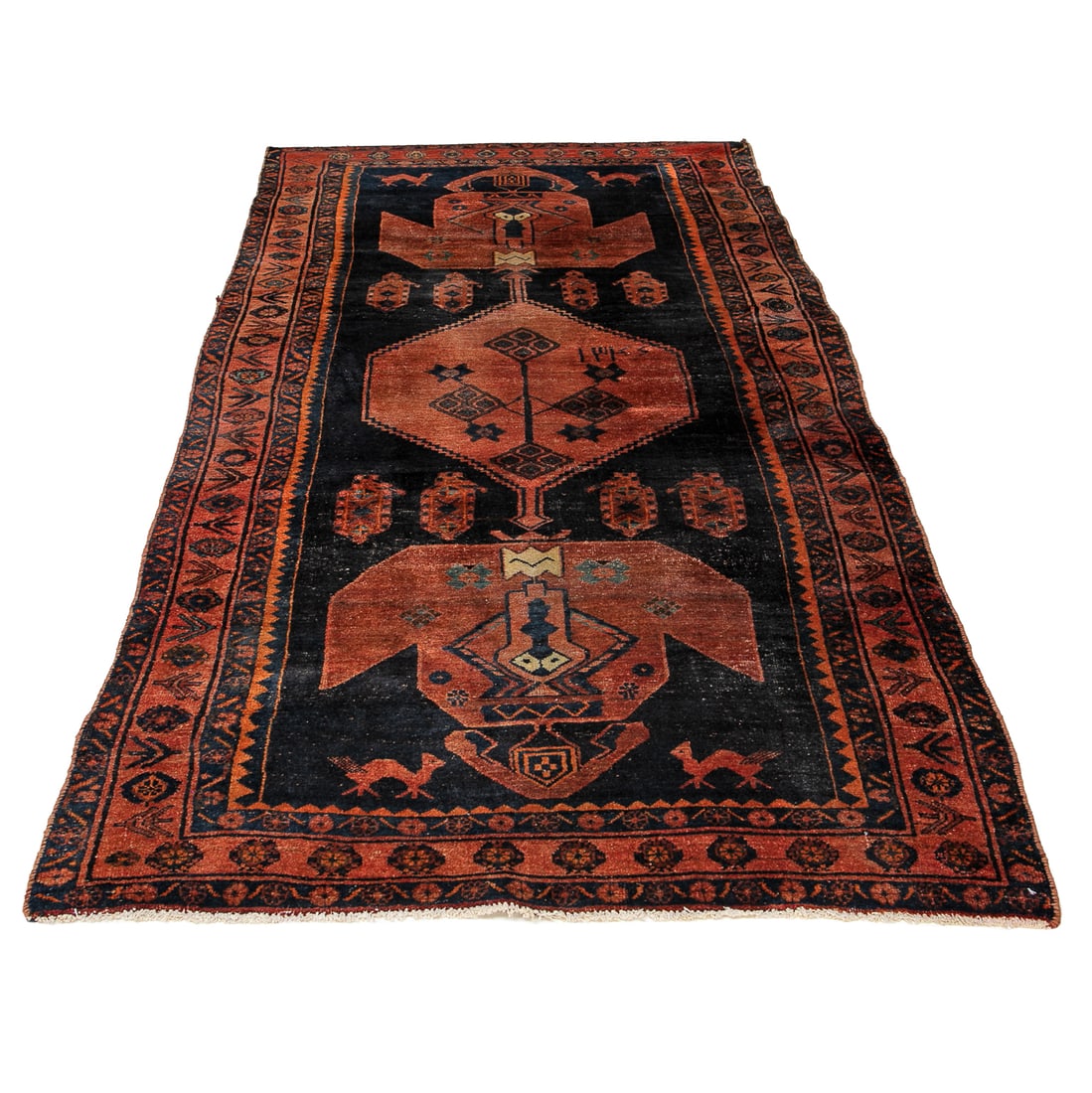 4'5" X 10'2" Bijar Runner: 4'5" X 10'2" Bijar Runner
