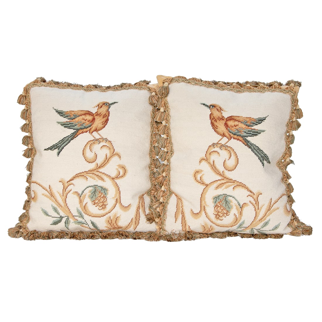 Needlepoint Pillows, Pair (1 of 7)