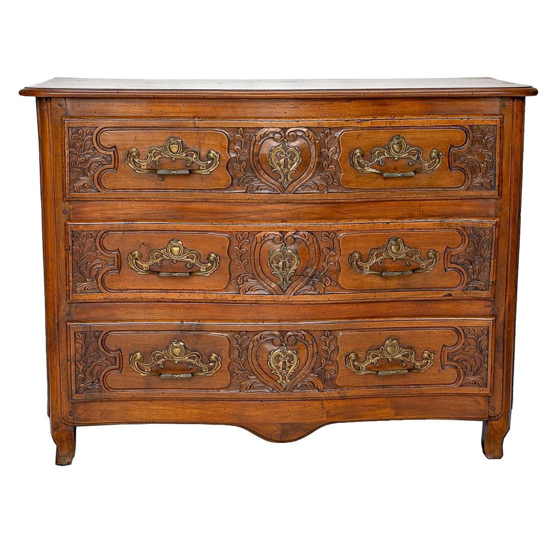 Early 19th C French Carved Walnut Lyonnaise Commode (1 of 8)
