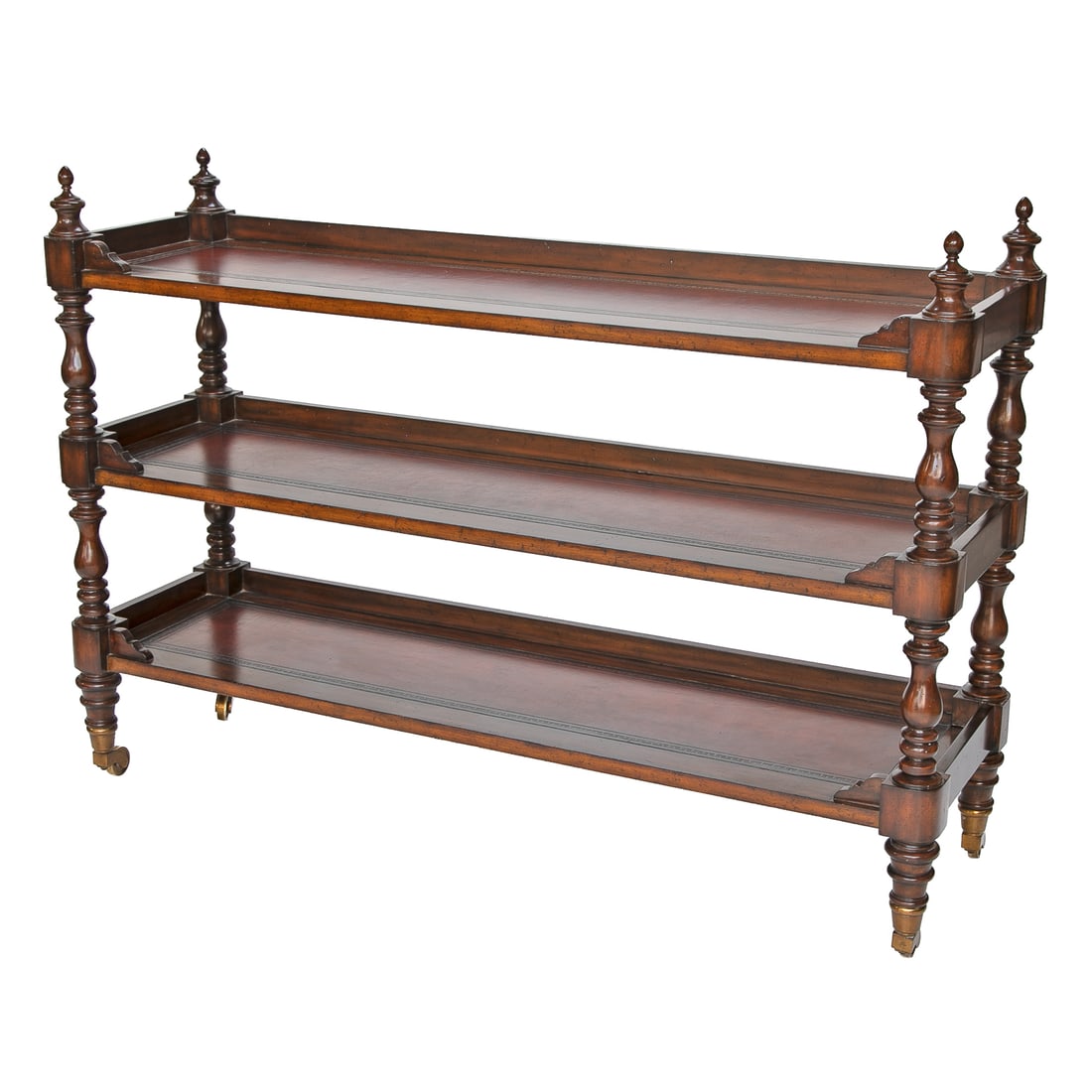 Vintage Maitland-Smith Mahogany Regency Style Three Tier Server/Cart (1 of 9)