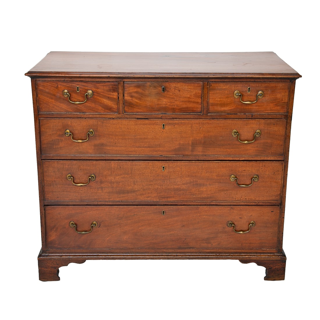 Late 19th C. English Mahogany George II Style Chest of Drawers (1 of 10)