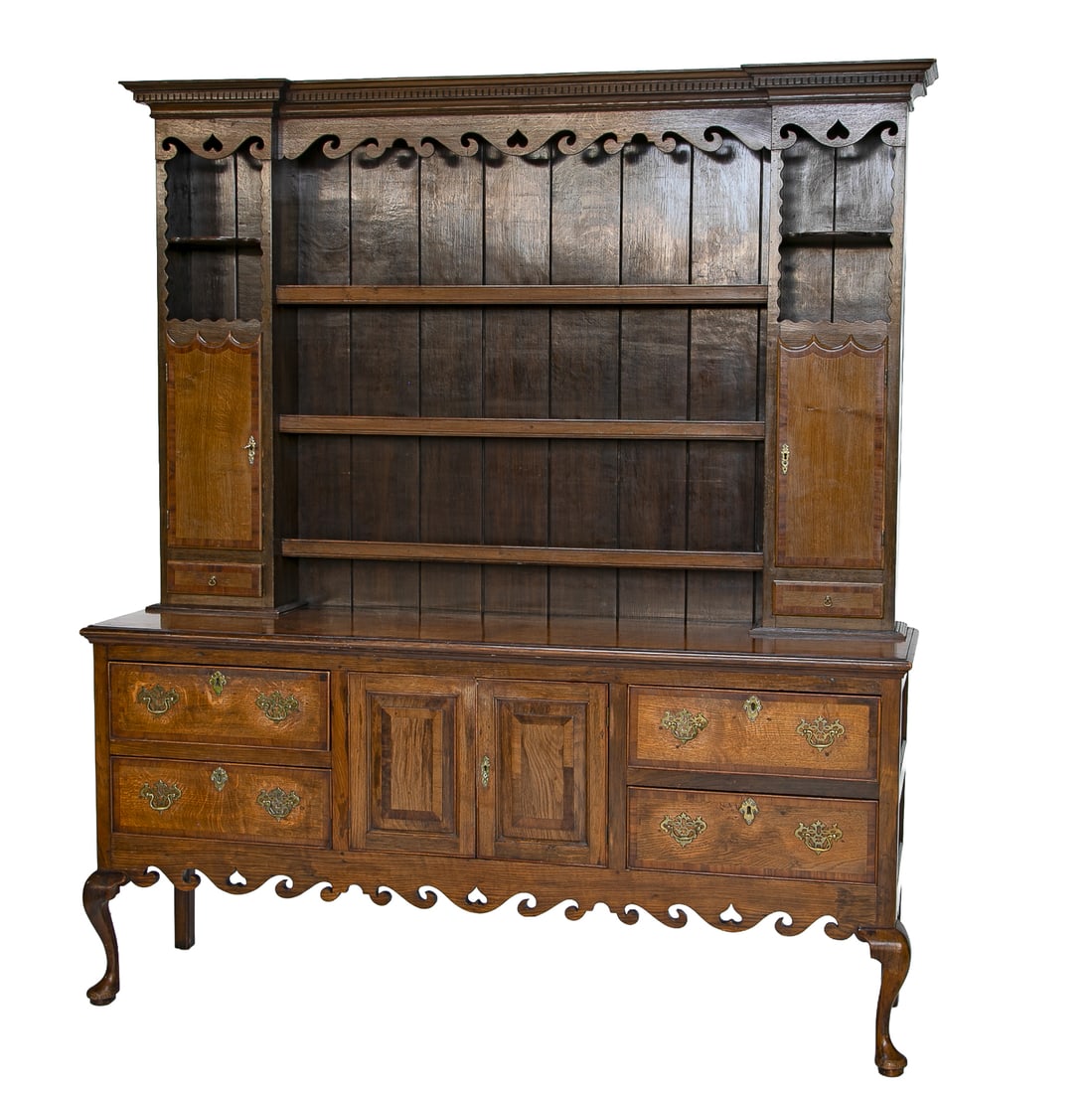 Late 19th C. English Oak Welsh Dresser (1 of 8)