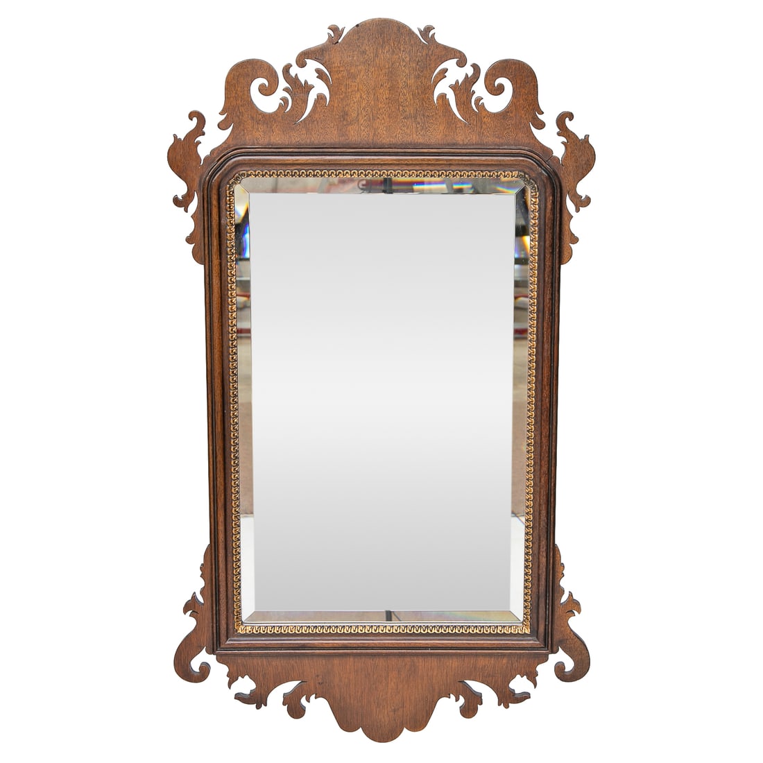 Vintage Henredon Georgian Style Mahogany Wall Mirror (1 of 5)