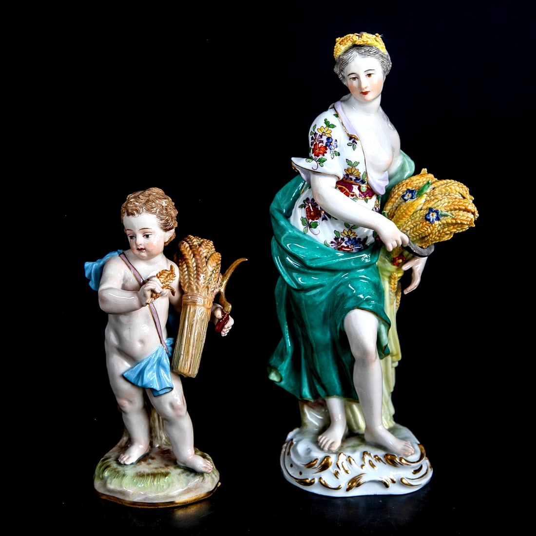 Late 19th/Early 20th C. Meissen Porcelain Figures, Two Total (1 of 5)