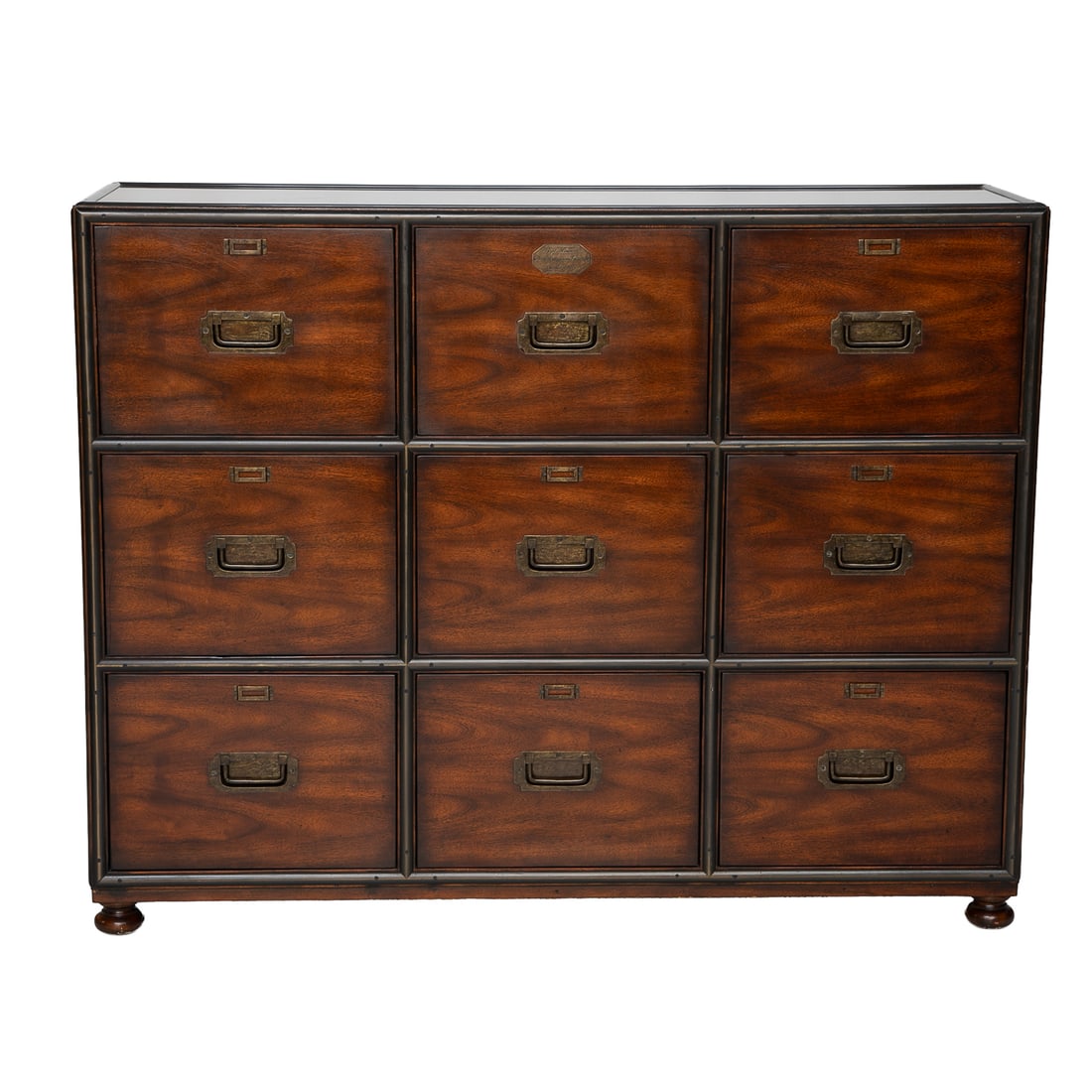 Vintage Theodore Alexander Campaign Style File Cabinet (1 of 10)