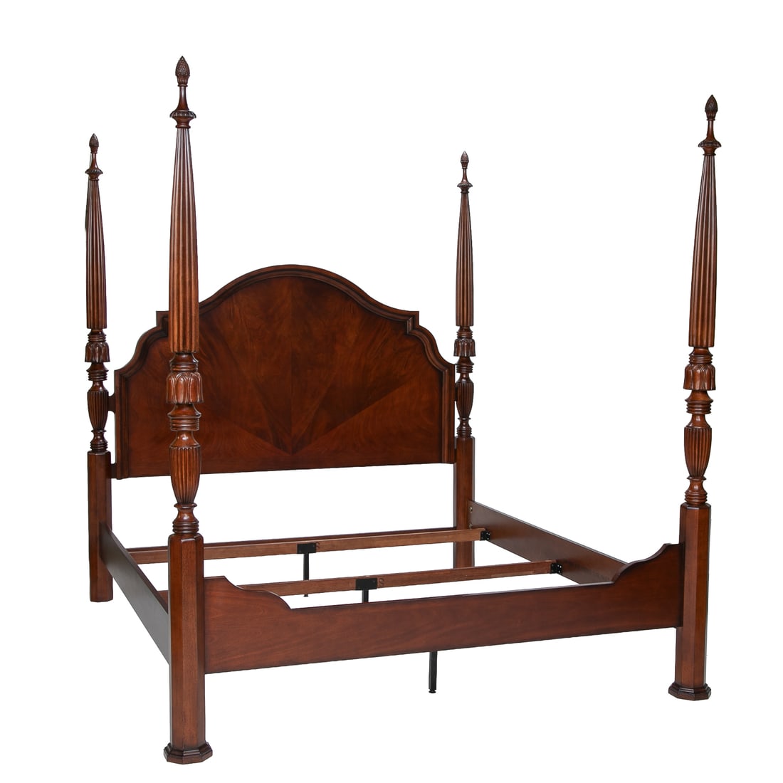 Vintage Mahogany Four Poster King Size Bed (1 of 9)