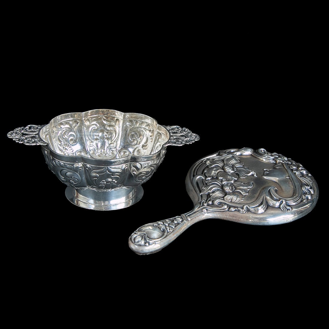 Silver Plated Table Top Items, Two Total (1 of 7)