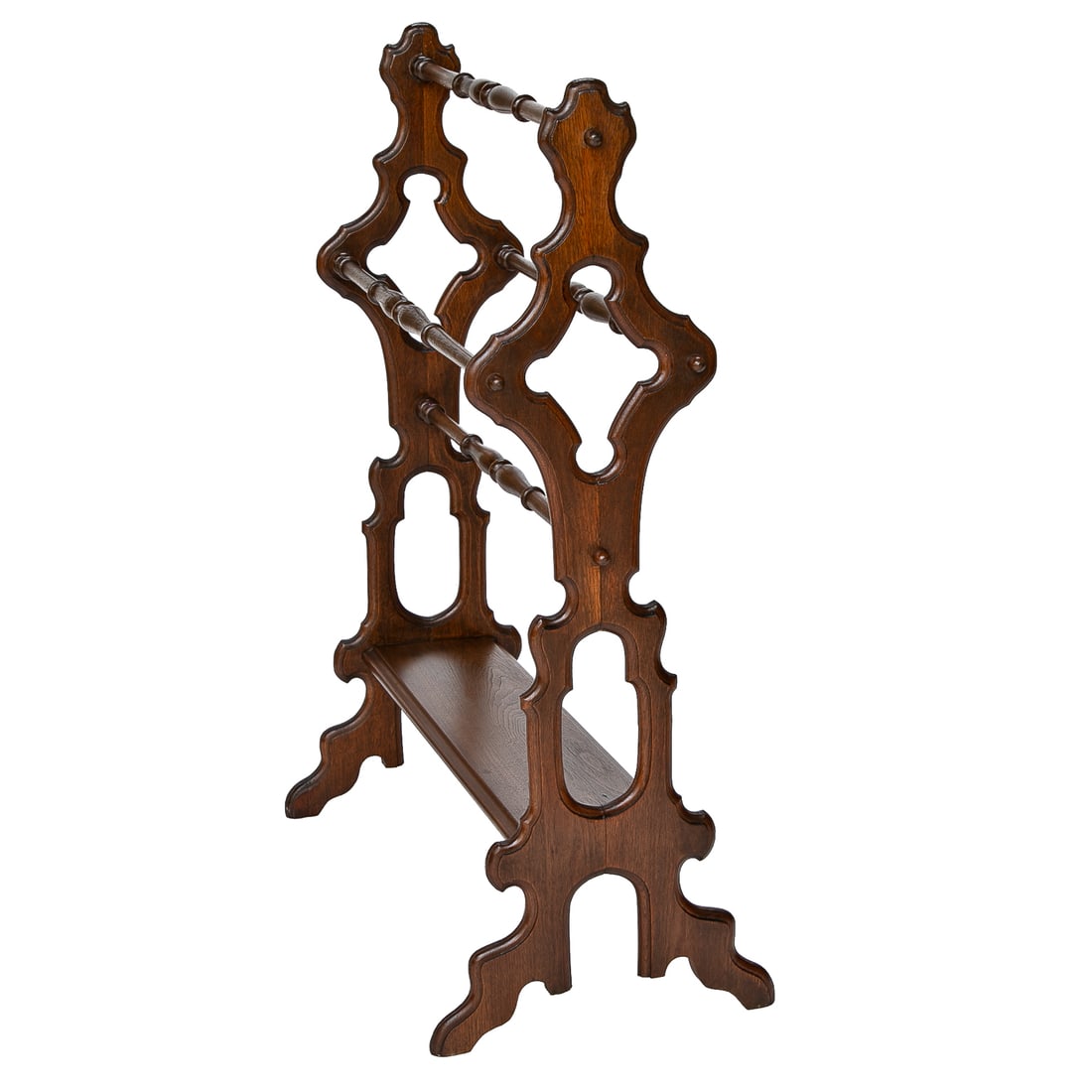 Antique Walnut Quilt Rack - 4
