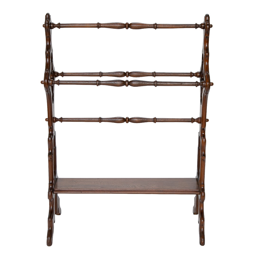 Antique Walnut Quilt Rack - 5