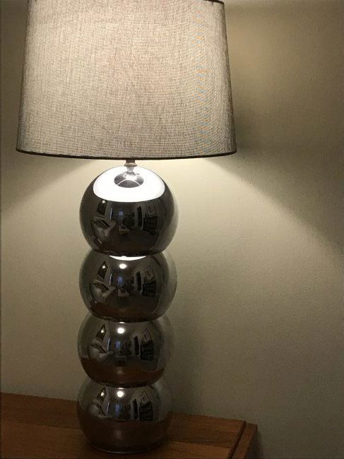 George Kovacs Mercury Ball Lamp: George Kovacs Mercury Ball Lamp 24.5 to top of socket, 7"w