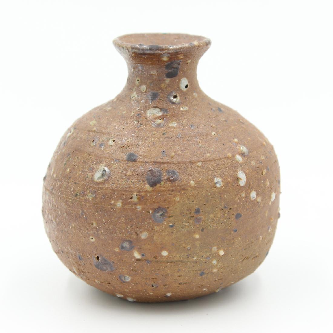 Antique Japanese Ko-Shigaraki Tokkuri Vase (1 of 5)