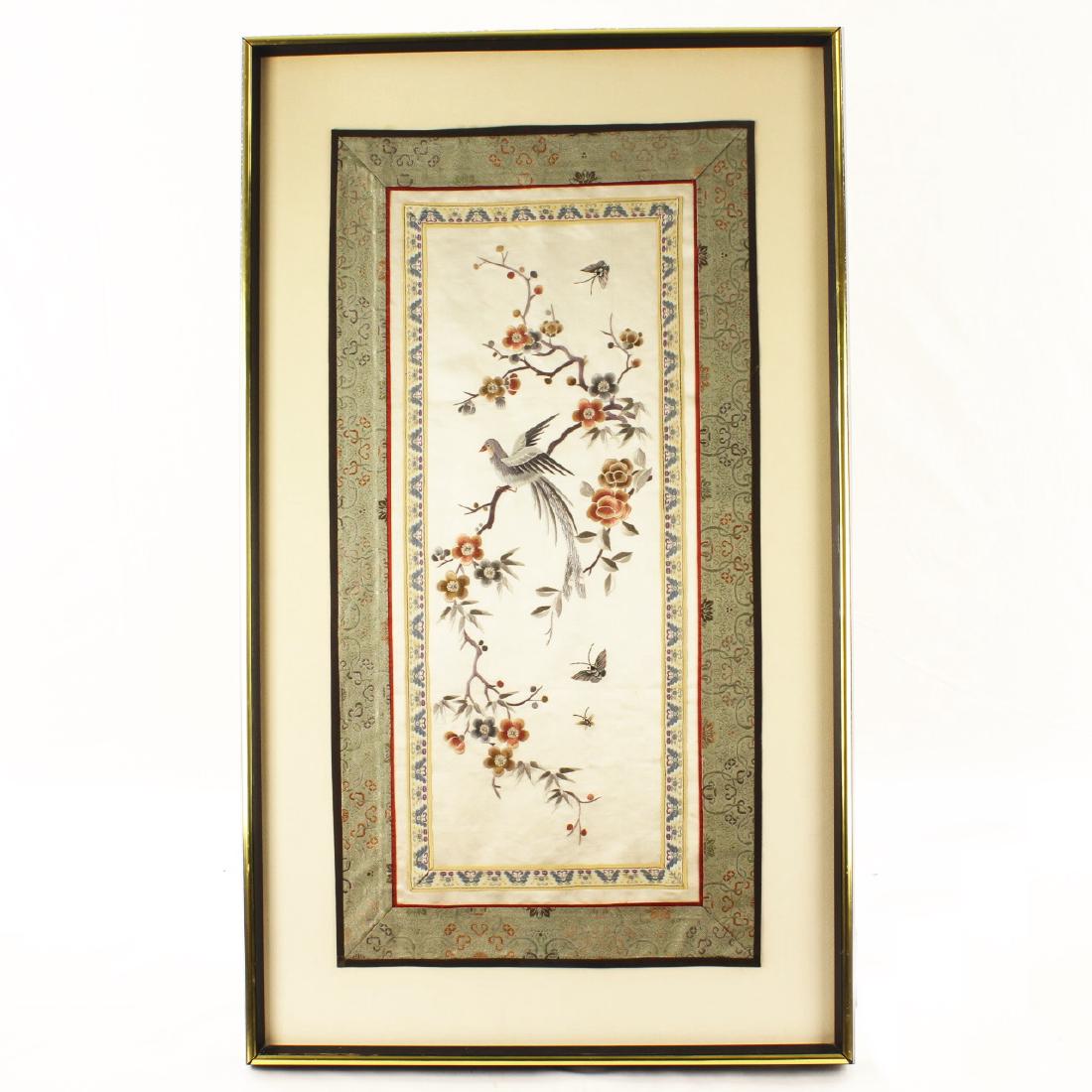 19th C. Chinese Silk Robe Panel (1 of 3)