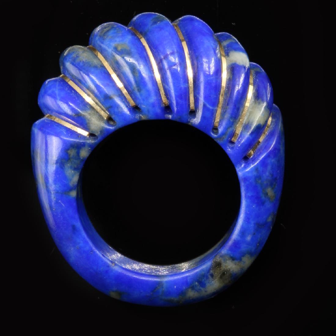 Blue Lapis Lazuli and 14k Gold Ring (1 of 4)