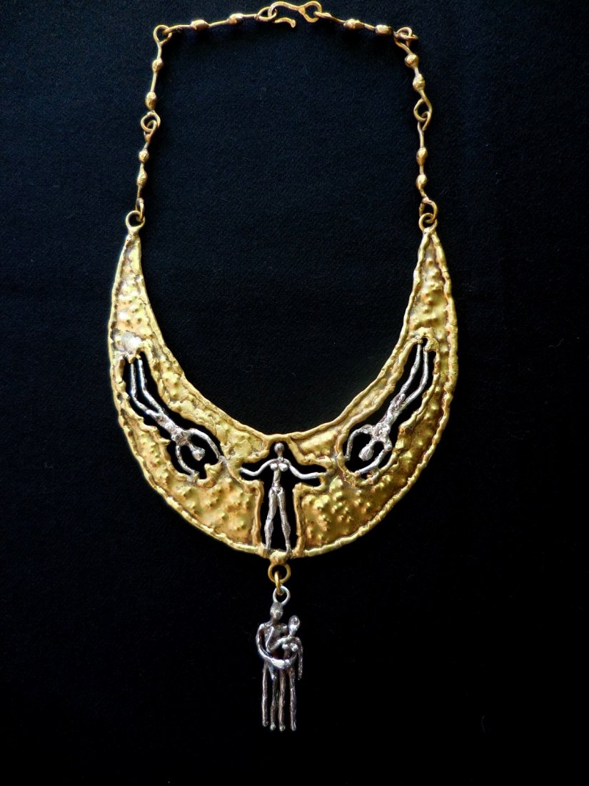 Pal Kepenyes Necklace, "Brutalist" movement, Bronze, (1 of 3)