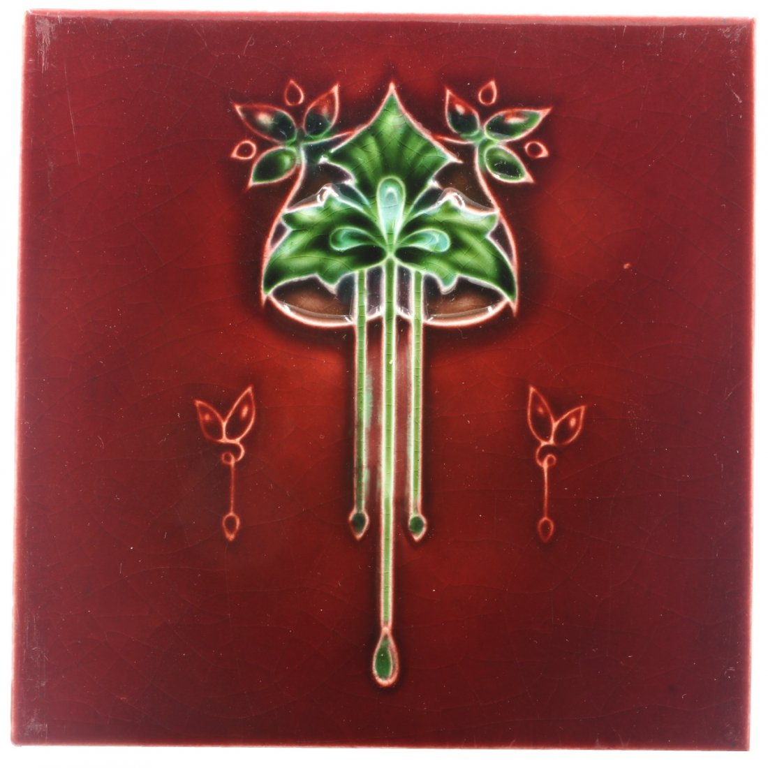 Art Nouveau Design Tile, C. 1903 (1 of 2)
