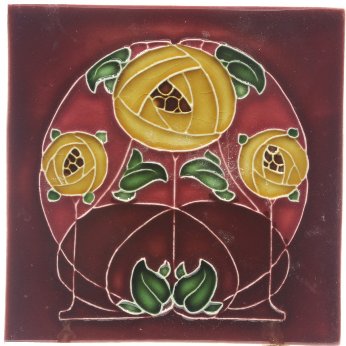 Art Nouveau Design Tile, Porteus NZ (1 of 2)