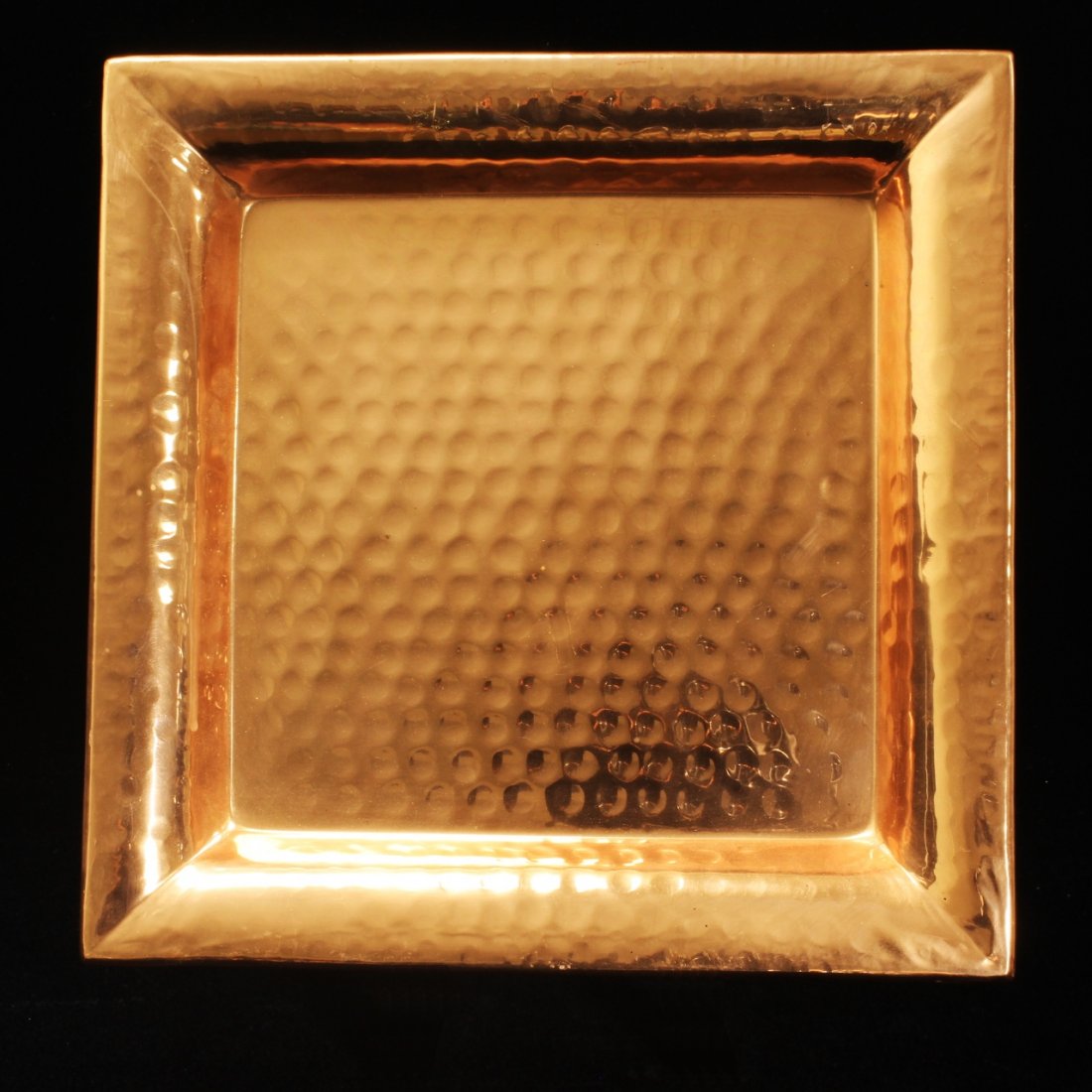 Arts & Crafts Style Solid Copper Tray (1 of 2)