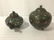 2 vintage metal decor pieces butterfly/floral designs: - 2