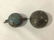 2 vintage metal decor pieces butterfly/floral designs: - 4