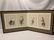 Vintage Asian folding 2-panel screen ink on silk art - 2