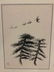 Vintage Asian folding 2-panel screen ink on silk art - 3
