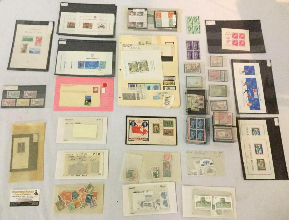 Hundreds of stamps from around the world, incl. stamps (1 of 8)