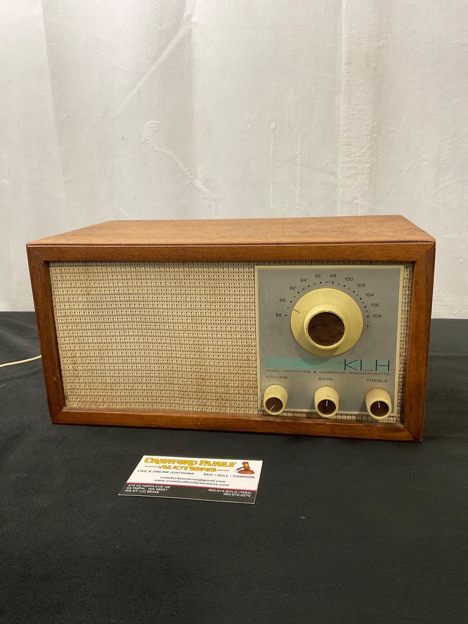 Mid Century 1950s KLH MODEL 21 FM RADIO designed by Henry Kloss (1 of 1)