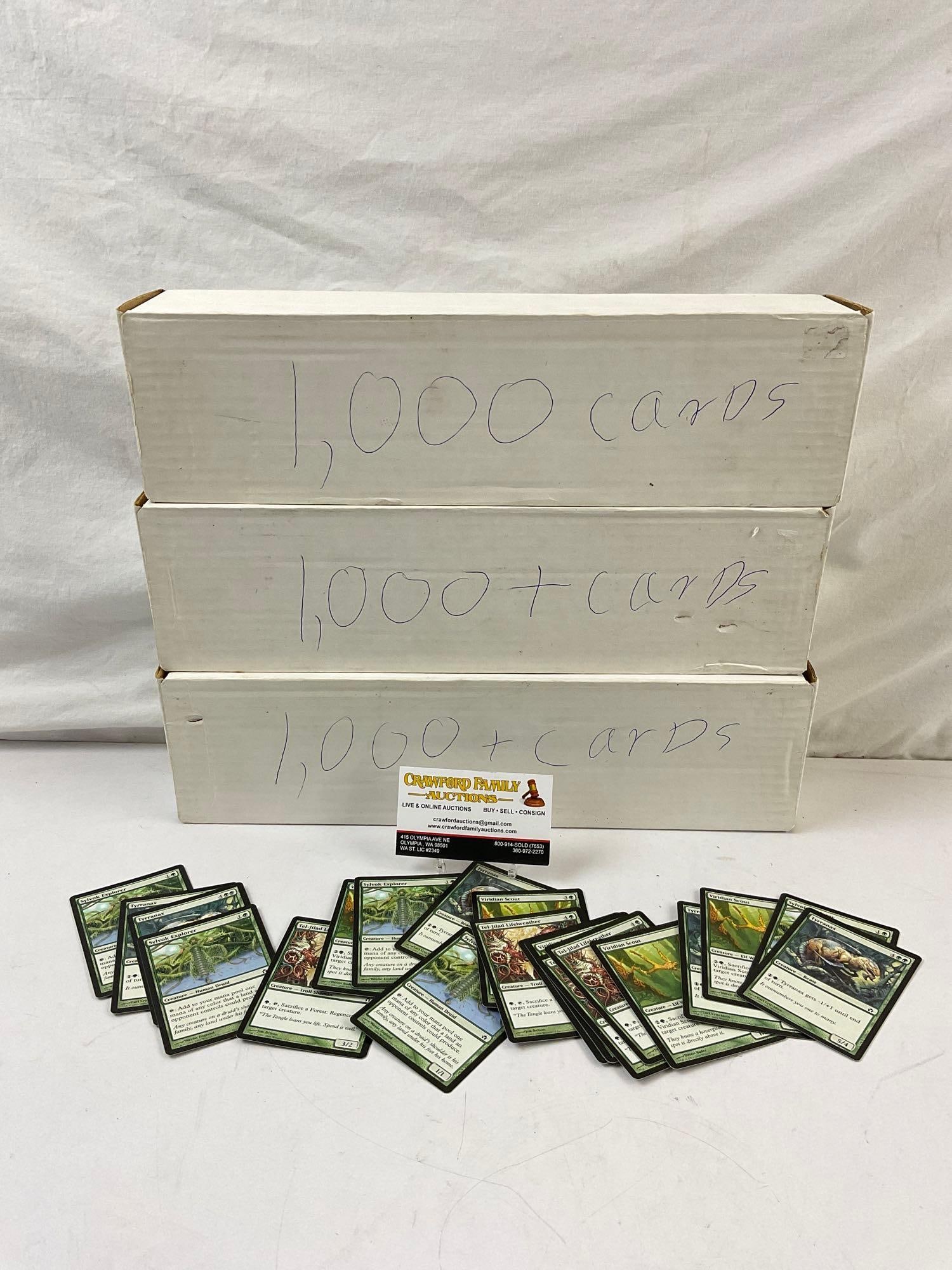 3000+ pcs Magic the Gathering Cards. Unresearched, lightly used. See pics. (1 of 1)