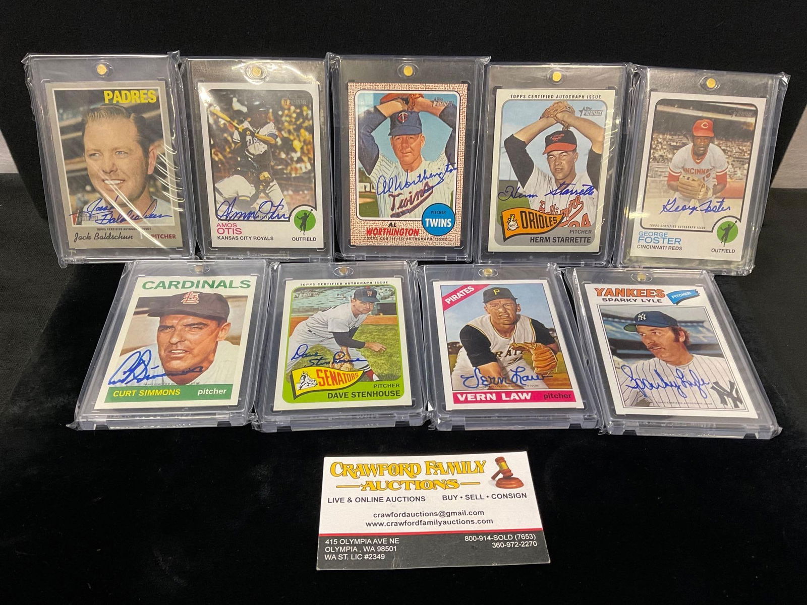 9 x Topps certified Autographed Baseball cards See description & pics for details . (1 of 1)