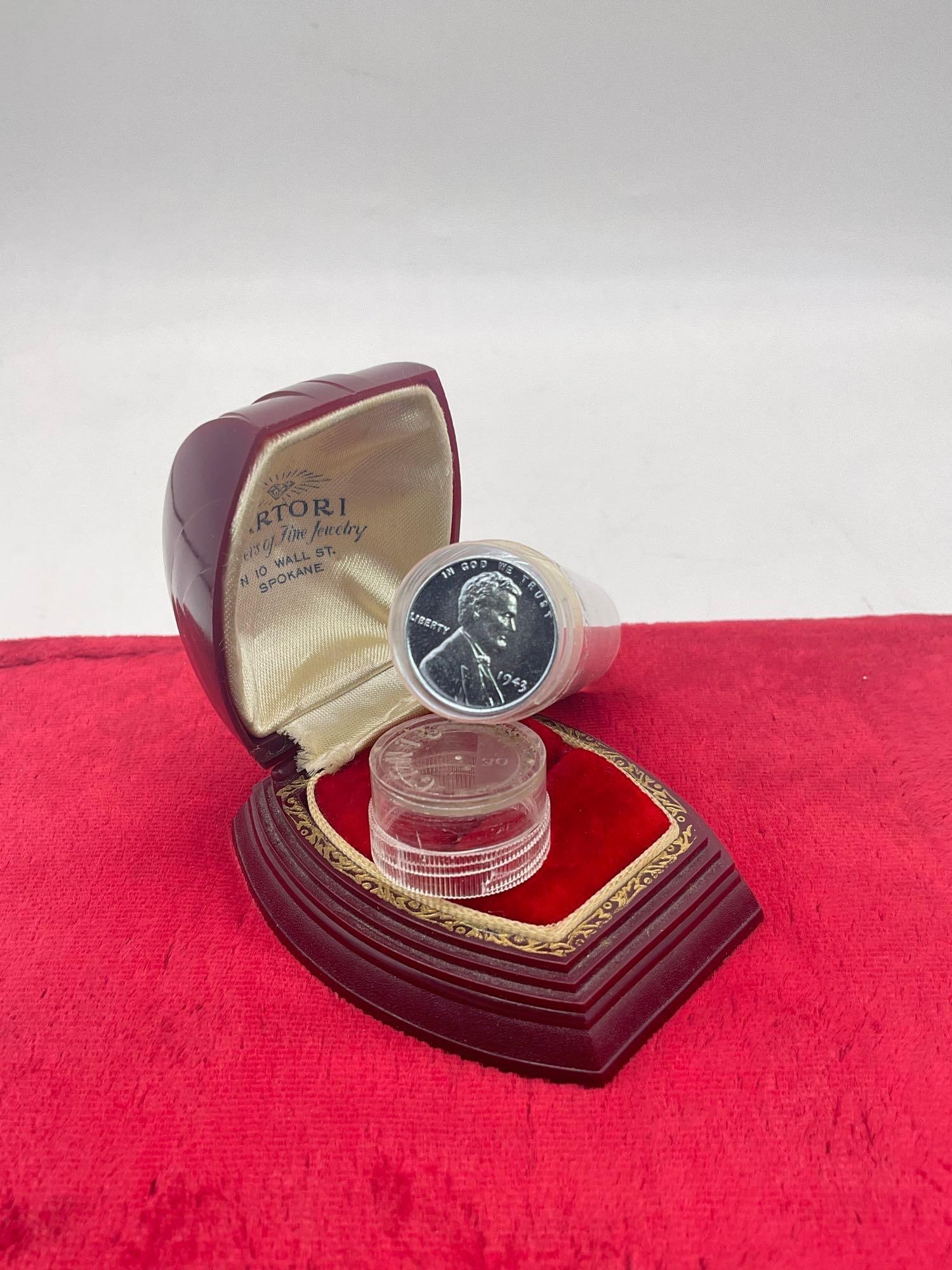 Rare find tube of 50 mostly uncirculated 1943 Zinc wheat Pennies - wow! (1 of 1)