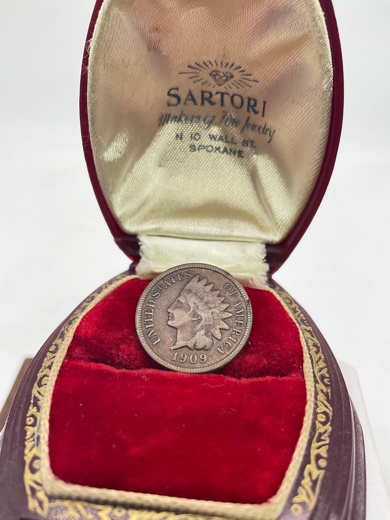 Very Rare Key Date 1909-S Indian Head penny very low mintage coin (1 of 1)