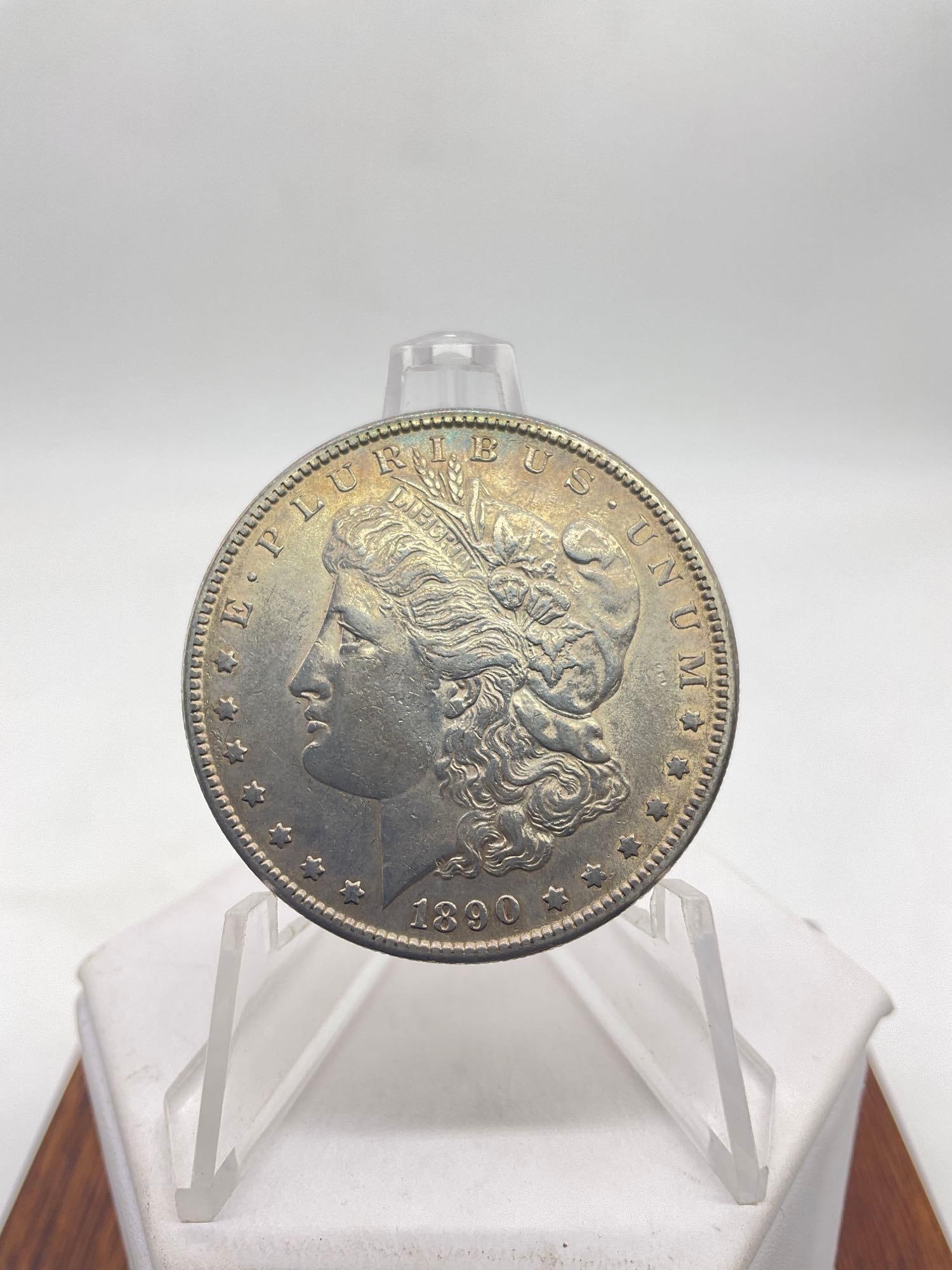 antique 1890-s Silver Morgan dollar , better date coin see pics (1 of 1)