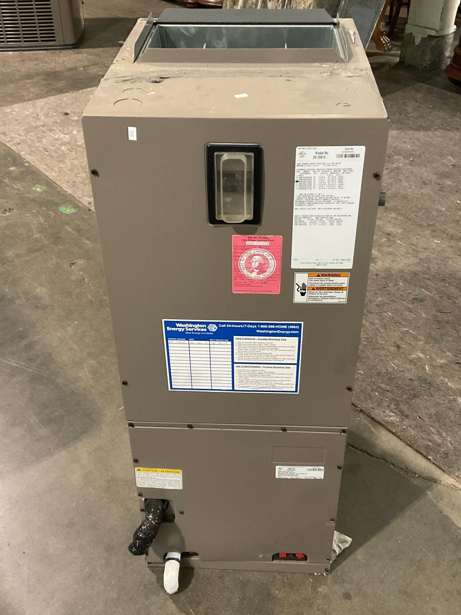 Heat Pump model FC35B3XN2H, & Air Handler model MX12BN21A (1 of 4)