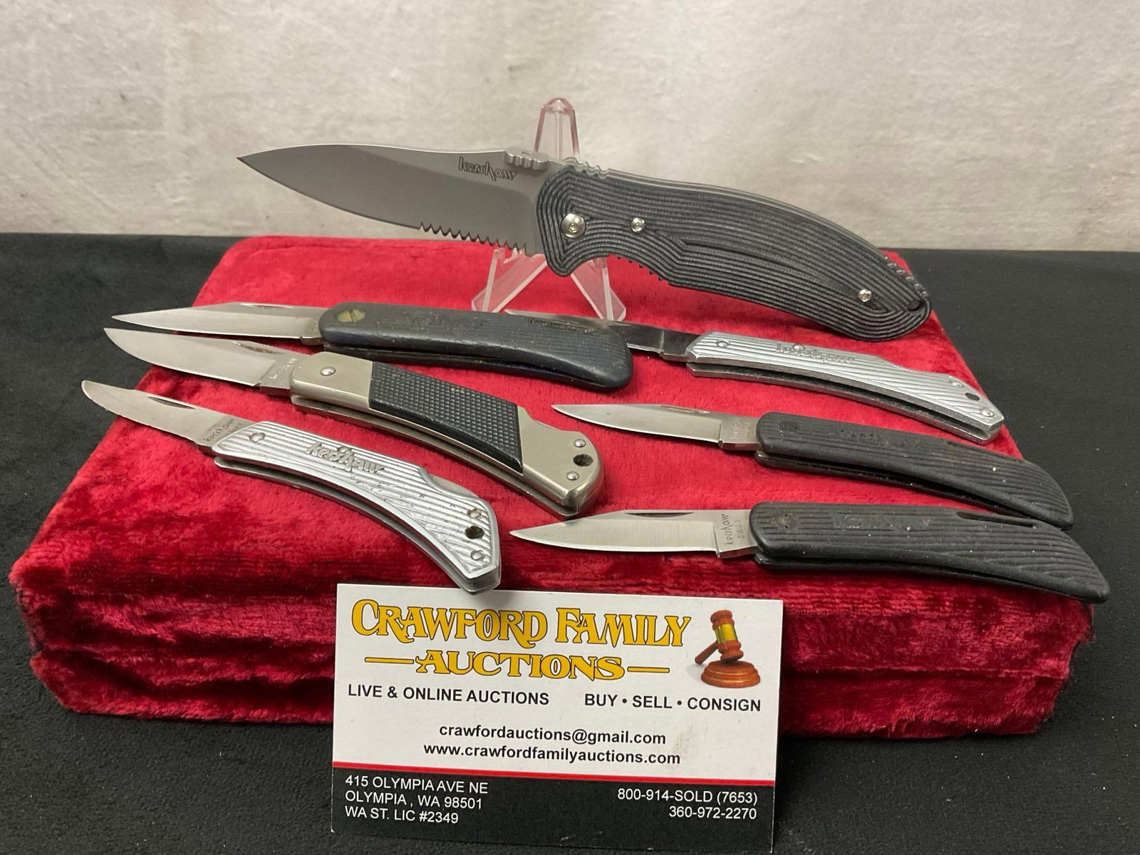 Set of 7 Kershaw Folding Pocket Knives, 2x 2825, 3000A, 2x 3002, 3115, & 3420ST (1 of 5)