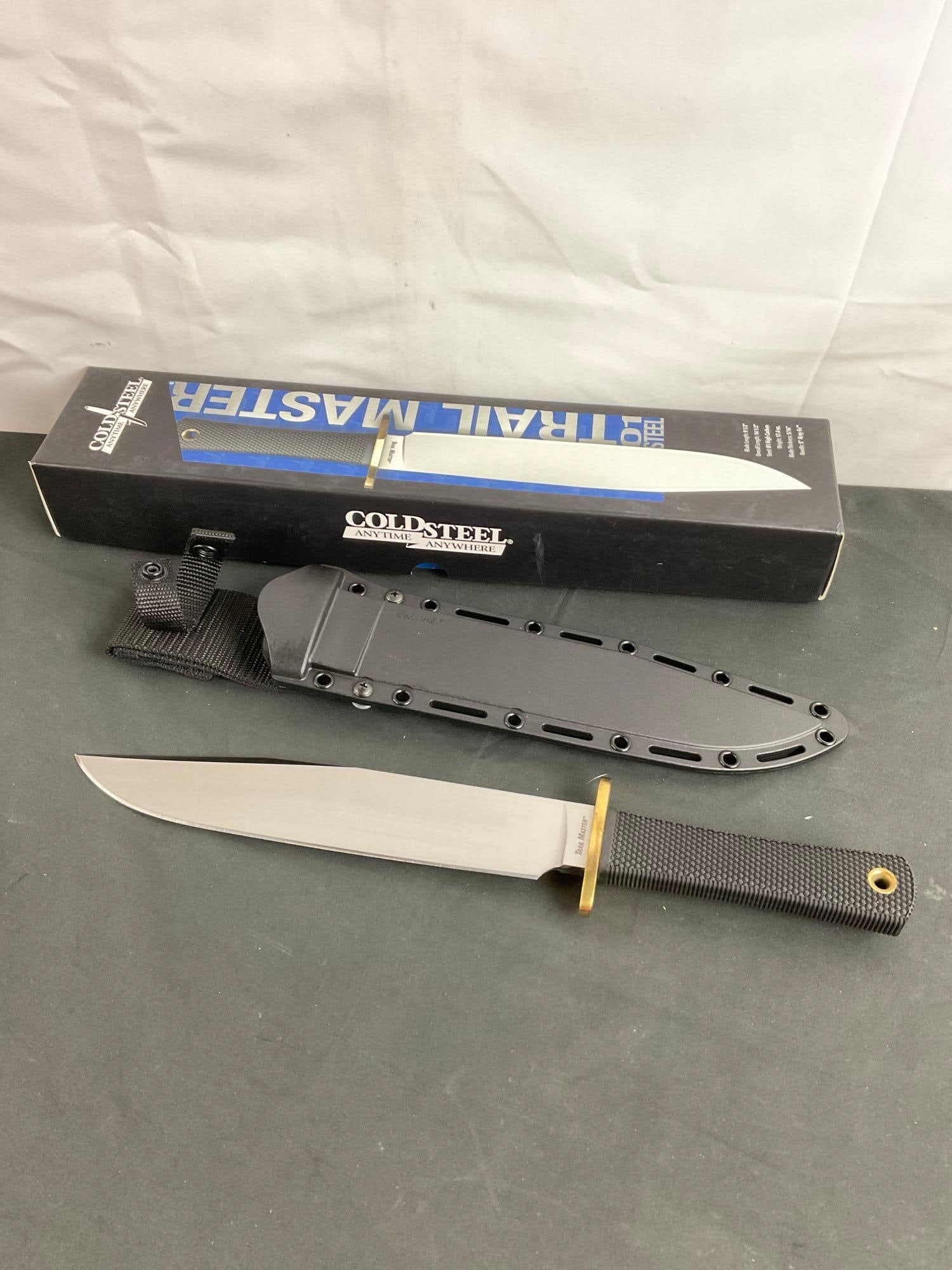 Cold Steel Trail Master w/ 9.5" 01 High Carbon Steel Blade & 5" Kray Ex Handle - See pics (1 of 5)