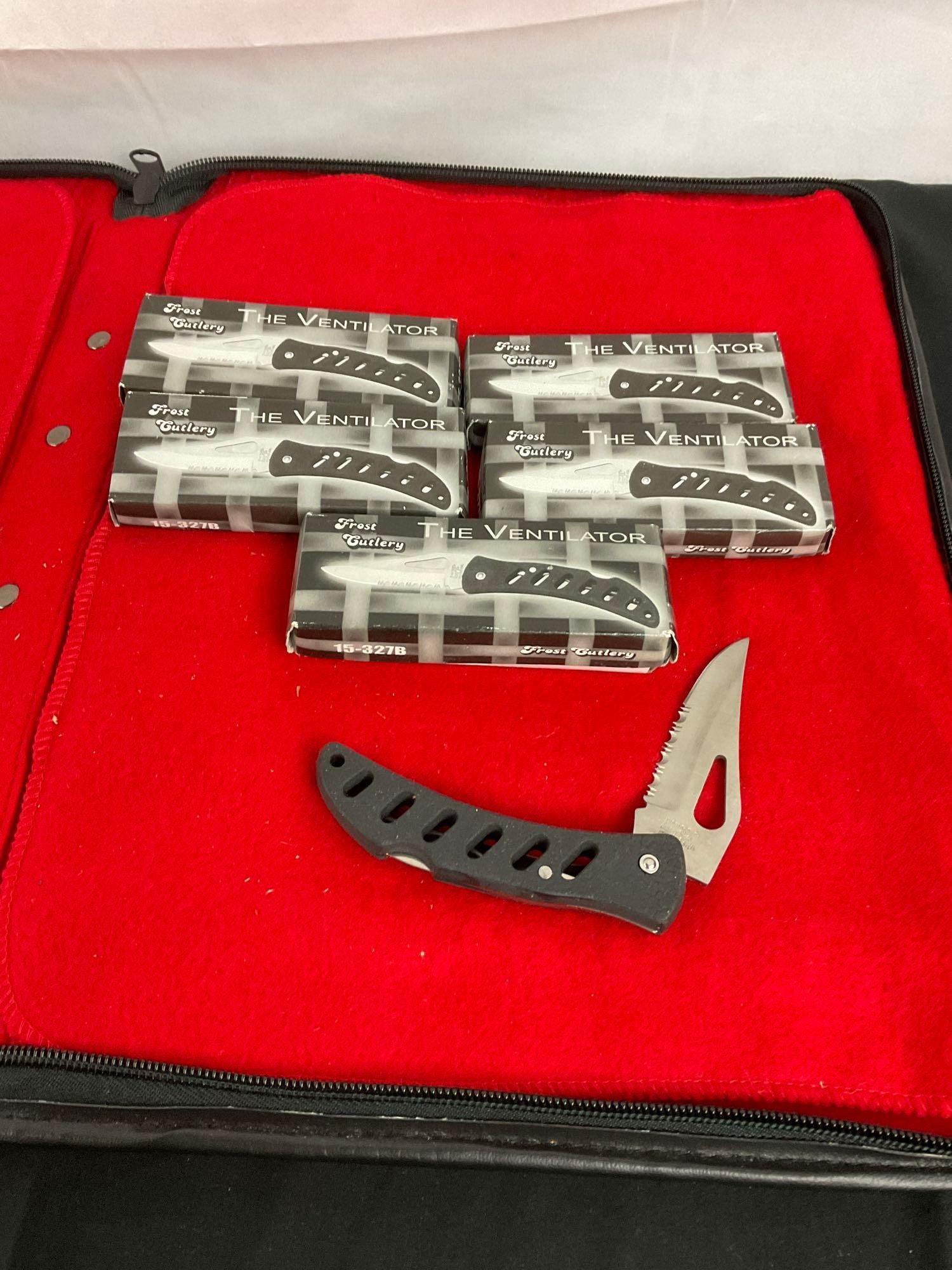 6x Frost Cutlery "The Ventilator" Folding Pocket Knives - Good condition - See pics (1 of 5)