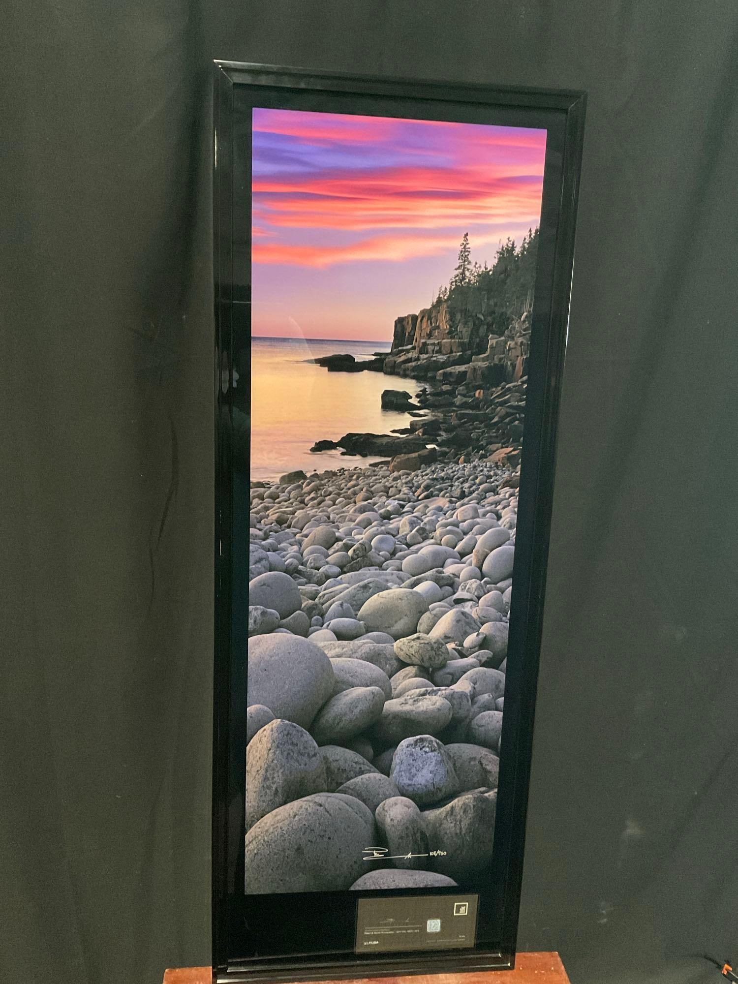 Framed High End LE 108/950 titled Atlantic Shores by Famed Photographer Peter Lik w/ COA (1 of 9)