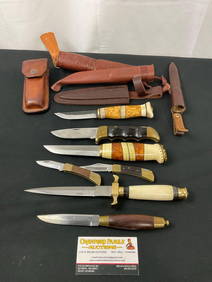 Variety of 7 Knives, few fixed blade & folders made in Pakistan, Kershaw 1050 Folding Knife, Shea... (1 of 6)