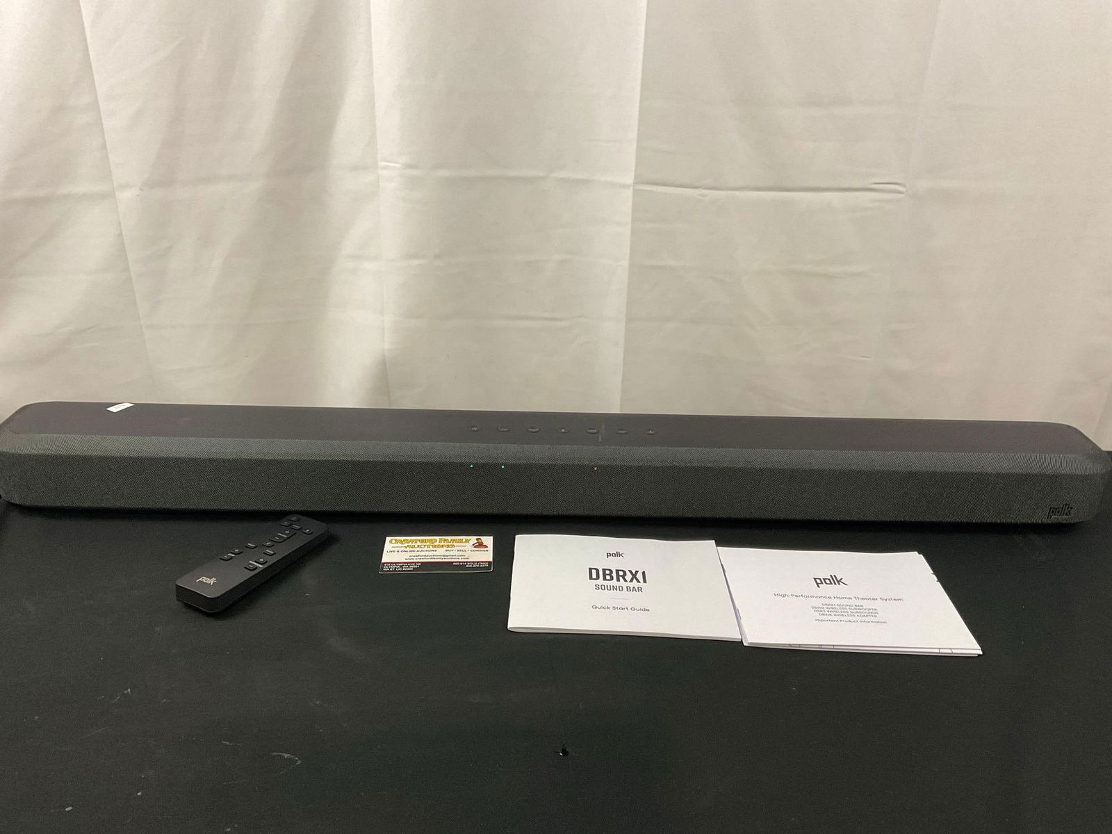 Polk Audio Dbrx1 Cinema Sound Bar 38 W/remote Auction